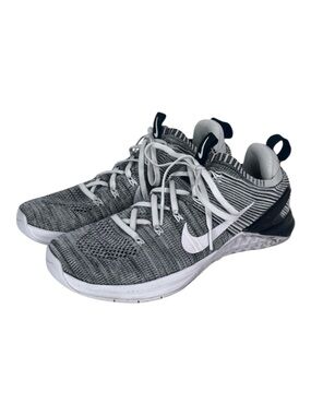 Nike Metcon DSX Flyknit 2 Crossfit Shoes Womens 10 Black White Sneakers Trainers